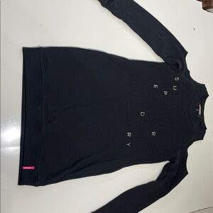 Superdry Black Cold Shoulder Sweater Dress